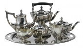 GORHAM STERLING TEA SERVICE WITH SILVER