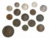 GROUP OF 15 BRITISH COINS17th and 376ac0