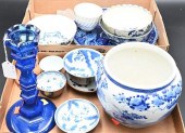 TWO TRAY LOTS OF PORCELAIN   376f09