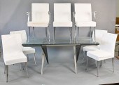 NINE PIECE DINING SET, TO INCLUDE KITCHEN