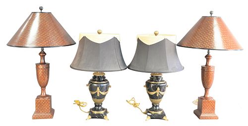 TWO PAIRS OF TABLE LAMPS TO INCLUDE 379a60