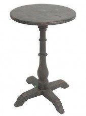 PRIMITIVE CANDLE STAND WITH ROUND 379eb7