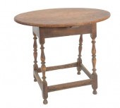 QUEEN ANNE TABLE HAVING OVAL TOP ON