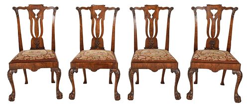 SET OF FOUR GEORGE II STYLE CARVED 37a1c4