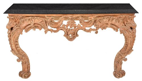LOUIS XV STYLE CARVED MARBLE TOP 37a286