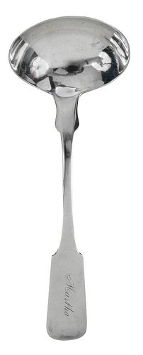SOUTHERN COIN SILVER SAUCE LADLE  37a3d0