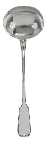 NEW ORLEANS COIN SILVER LADLE, HYDE