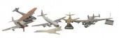 GROUP OF SIX LARGE MODEL AIRPLANES,