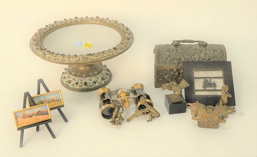TRAY LOT HAVING FIVE BRONZE FIGURES  37a538