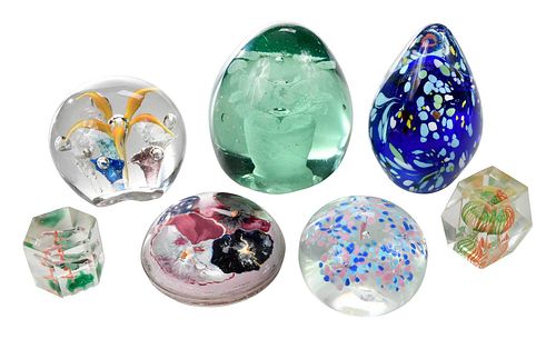 23 GLASS PAPERWEIGHTS19th 20th 37a720