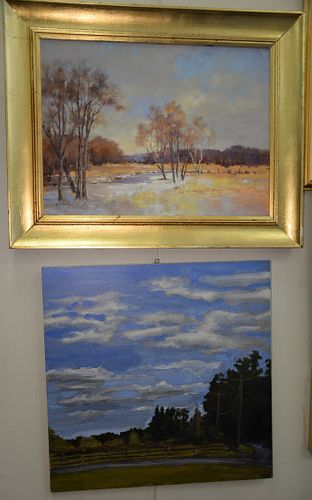 GROUP OF FOUR OLD LYME SCHOOL PAINTINGS 37a8f5
