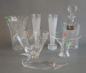 ASSORTED GROUP OF GLASS AND CRYSTAL