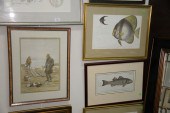 GROUP OF TEN FRAMED PRINTS AND LITHOGRAPHS