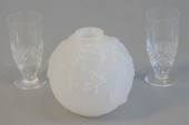 NINE PIECE LOT TO INCLUDE ONE LALIQUE