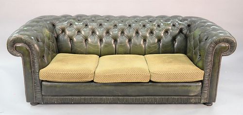 TWO PIECE LOT OF CHESTERFIELD STYLE 37aece