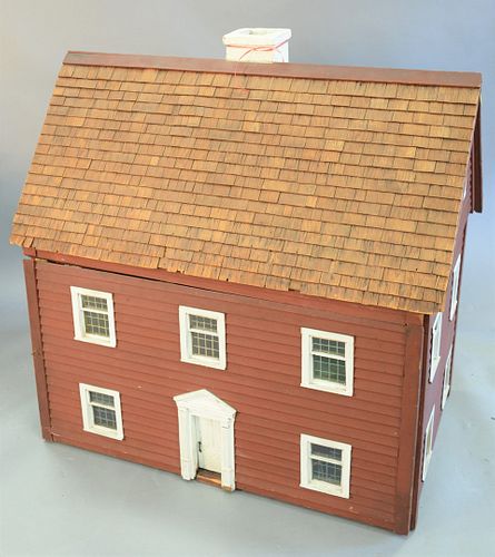 LARGE RED COLONIAL STYLE DOLLHOUSE  37af80