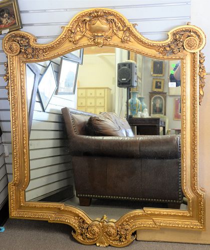 LARGE CONTEMPORARY GOLD FRAMED 37afce