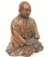 CARVED CHINESE FIGURE OF A SCHOLAR OR