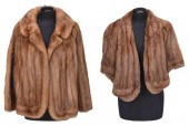 BROWN MINK CAPELET AND JACKETmid 20th