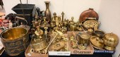 EIGHT BOX LOTS OF SMALL BRASS ITEMS  378bd8