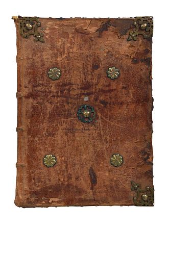 CONTINENTAL LEATHER BOUND ANTIPHONARYpossibly 378c16