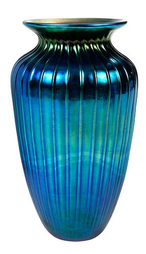 TIFFANY BLUE FAVRILE ART GLASS 378cf1