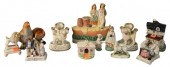 GROUP OF SMALL PORCELAIN FIGURES, TO