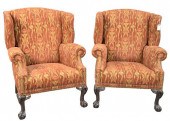 PAIR OF HANCOCK AND MOORE UPHOLSTERED