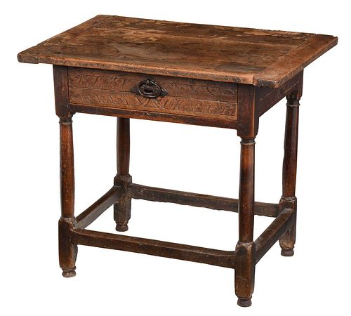 BAROQUE CARVED WALNUT TABLE IN 379043