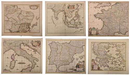 DE WIT SIX MAPS OF EUROPE AND 37910c