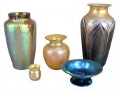 FIVE PIECE ART GLASS LOT TO INCLUDE 379274