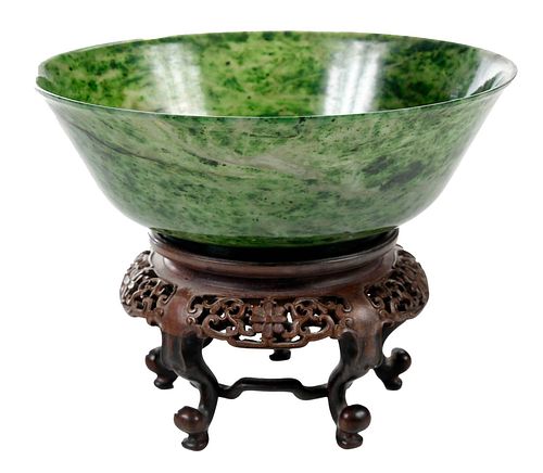 CHINESE SPINACH GREEN JADE OR HARDSTONE 37932a