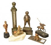 GROUP OF SIX SCULPTURES, TO INCLUDE