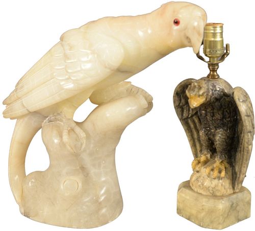 TWO PIECE LOT TO INCLUDE AN ALABASTER 379969