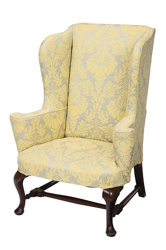QUEEN ANNE STYLE UPHOLSTERED WALNUT 37c423