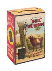 BULL DURHAM 5 CENT TOBACCO BOX COWBOY