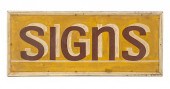 FOLK ART EARLY PAINTED SIGNS ADVERTISING