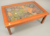 CARVED GOLF ETIQUETTE COFFEE TABLE HAVING