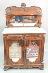 ROSEWOOD VICTORIAN ETAGERE/CABINET HAVING