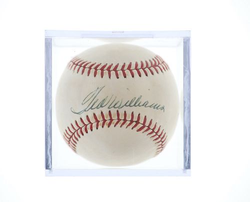 SIGNED TED WILLIAMS AMERICAN LEAGUE 37b816