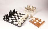 CONTEMPORARY BLACK AND WHITE BOXED CHESS
