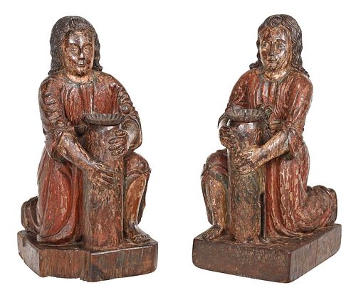A PAIR OF SPANISH COLONIAL DEVOTIONAL 37bf11
