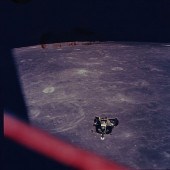 70MM ORIGINAL NASA TRANSPARENCY LM RETURNING