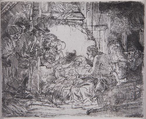 REMBRANDT ADORATION OF THE SHEPHERDS  37ea38