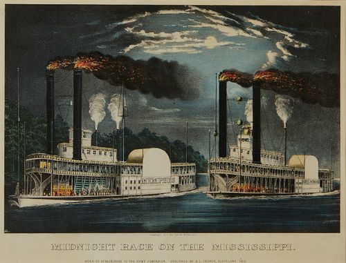 CURRIER IVES MIDNIGHT RACE ON 37ee9f