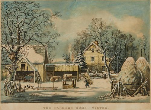 CURRIER IVES THE FARMERS HOME 37eec5
