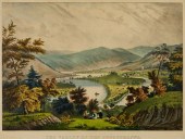 CURRIER & IVES THE VALLEY OF THE SUSQUEHANNACurrier