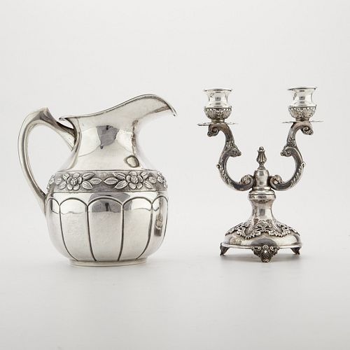 STERLING SILVER CANDELABRA AND 37f262