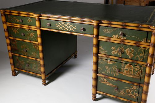 CONTEMPORARY FAUX BAMBOO CHINOISERIE