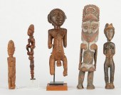 GRP 5 20TH C AFRICAN CARVED WOOD 37f959